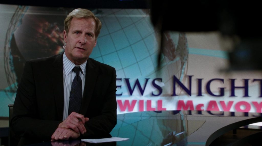Jeff Daniels as News anchor